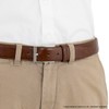 LINDENMANN Men's Leather Belt, Cowhide Belt, XL Cambered, Mogano, Size: