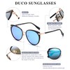 DUCO - anteojos de sol polarizadas retro para mujer de