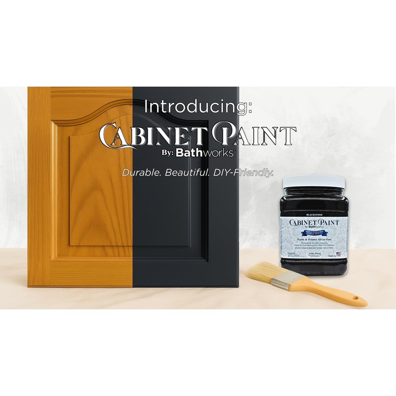 Bathworks Cabinet & Furniture Paint - Satin Finish, Easy Application,