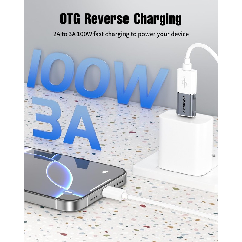 USB C to USB Adapter 2 Pack,10Gbps Data Transfer Fast