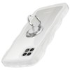AQUOS sense6 sense6s ケース クリア ウェーブ リング付き SH-54B SHG05 SH-RM19