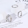 Diamday Fidget Rings for Women Men - 4mm Silver Spinner