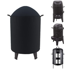 Round Smoker Cover Fits Grill Boss, SUNLIFER 20.5" Vertical Smoker,Kamado Joe Classic Joe Series II 18" Grill, Pit Barrel Cooker Co 18.5" Smoker, Charbroil The Big Easy TRU-Infrared Smoker 25"D x 35"H