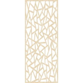 Ekena Millwork WALW24X60X0375MILBI Milton Decorative Fretwork Wood Wall Panels, 23 3/8"W x 59 3/8"H, Birch