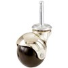 Shepherd Hardware 9516 2-Inch Hooded Ball Stem Caster, Bright Brass,