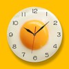 Giilayky Fried Egg Poached Egg Wall Clock Egg Yolk Clock