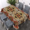 Walmsco Tablecloth Geometric Pattern Retro Style Decor For Dining Room