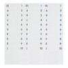 Redi-Tag Numbered Tabs, Pre-Printed Divider Tabs, Permanent Adhesive Index Labels,