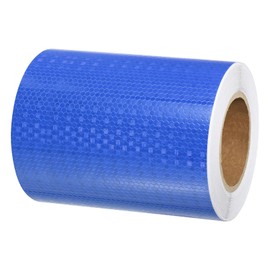 PATIKIL Reflective Tape, 8 Inch x 82 ft Waterproof Self Adhesive High Visibility Caution Warning Safety Tape Outdoor Reflector for Trucks Trailers Cars, Blue