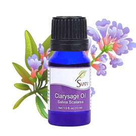 SVATV Ätherisches Muskatellersalbeiöl, Aromatherapie, Lufterfrischer in therapeutischer Qualität, natürlicher Duftöldiffusor für Bäder, Haarpflege, Saunen, DIY-Körperpflege und Yoga-Massage, 10 ml