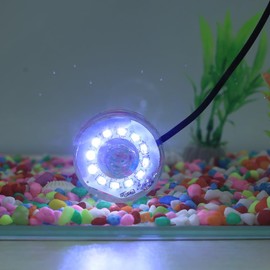 DONGKER LED Aquarium Light, USB 5V 1W Underwater Light White Light Waterproof Pastic Fish Tank Lamp for Aquariums Fish Tanks