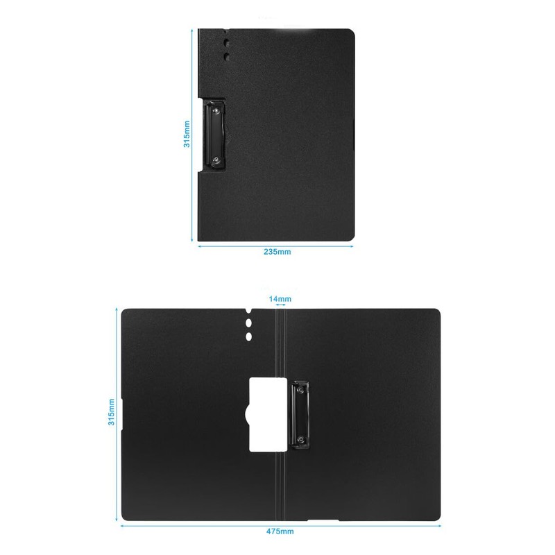 A4 Clipboard with Cover, 6 Pack Foldover A4 Clipboard File