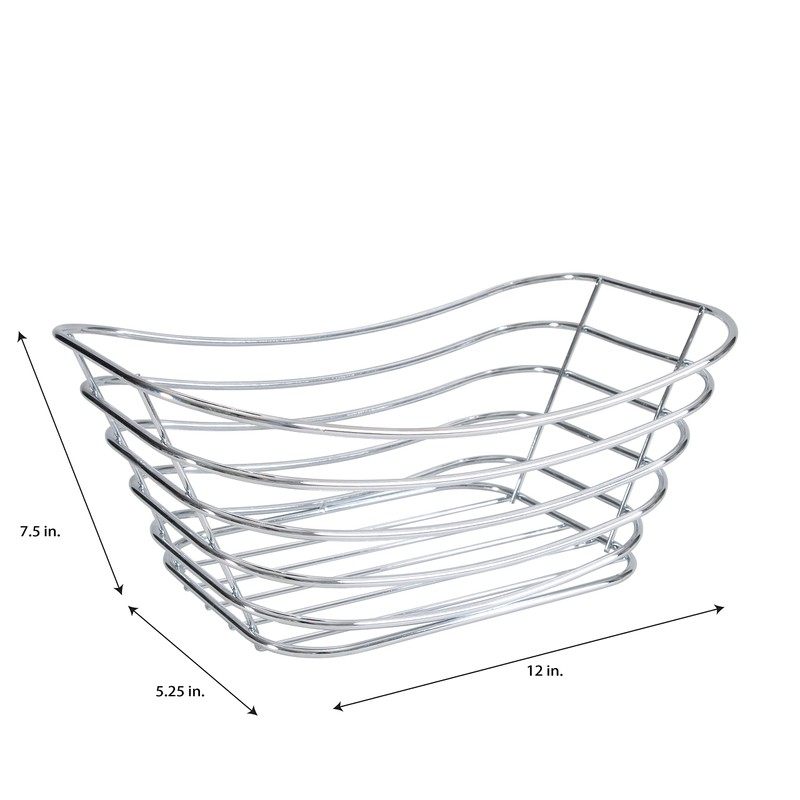 Simplify Wire Towel Basket| Dimensions: 12.1" x 7.5" x 5.1"|