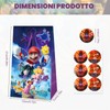 Ainvliya 12 sacchetti regalo Mari per bambini, sacchetti di carta