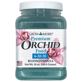 Grow More Premium Bloom Formula 6-30-30 Orchid Food Fertilizer - 10oz of Water Soluble Fertilizer for Orchids of Vibrant Growth During Dormant Season - Orchid Food for Blooming Vibrant Flowers