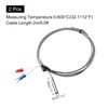 QUARKZMAN K Type Thermocouple Temperature Sensor Probe 5 x 30