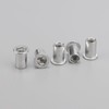 Unxuey 100PCS M8 Aluminium Alloy Rivet Nuts Knurled Flat Head