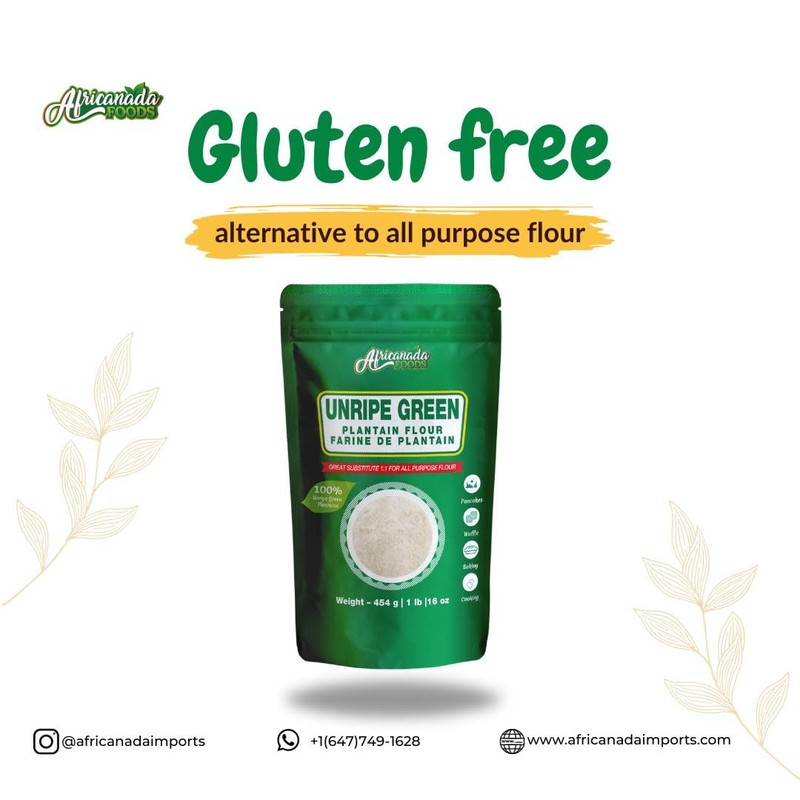 Unripe Green Plantain Flour | All Natural | Snack, Baking,
