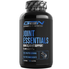 Joint Essentials – Hochdosiertes Gelenk-Supplement mit Collavant® N2 Typ-II-Kollagen – Glucosamin + Chondroitin + MSM + Hyaluronsäure + Vitamin C + Cissus + Weihrauch – 180 Tabletten
