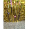 2 Packs Metallic Foil Fringe Table Skirt 29x108-Inch Gold Tinsel