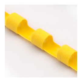 ProfiOffice® Plastic Binding Combs 21 Rings 8 mm Yellow Pack of 100 (60916)