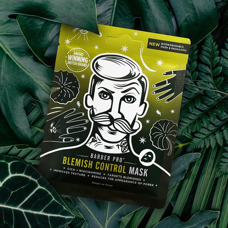 BARBER PRO BLEMISH CONTROL Cica + Niacinamide Sheet Mask
