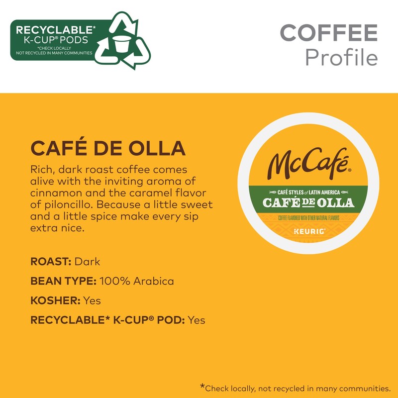 McCafe Cafe Styles of Latin America Cafe de Olla, Keurig