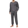 Ekouaer Mens Pyjamas Set Cotton Loungewear Drawstring Sleepwear Set with