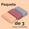 Toalla de ducha exfoliante japonesa MainBasics (Set de 3)