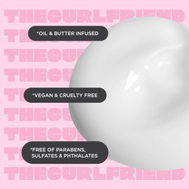 Cake Beauty Curl Defining Cream, The Curl Friend - Moisturizes and Defines Curls – For Frizz Control & Detangling - Avocado Oil, Soybean Oil & Shea Butter – For Curly Hair- 6 Fl Oz / 177 mL