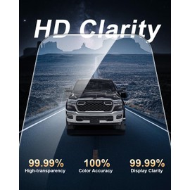 Screen Protector For 2025-2026 2027 Dodge Ram - Tempered Glass 14.4-Inch Navigation + 2 Pcs Nano Film 10.25-Inch Passenger Interactive Display For 2025-2027 Ram 1500/2500/3500 Accessories