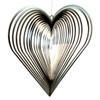 Wind Chime Heart/Christmas Decoration Heart/Stainless Steel (240 Without)