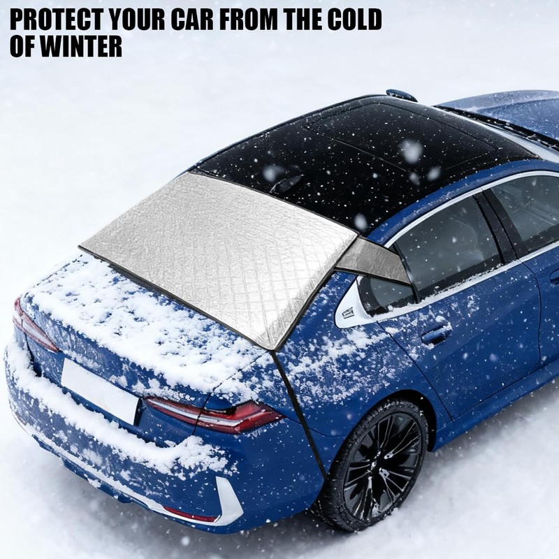 Zpana Car Magnetic Rear Windshield Snow Cover, Vehicle Rear Window