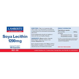 Lamberts Soya Lecithin 1200 mg 120 caps