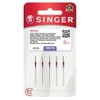 SINGER - Agujas para máquina de coser resistentes, tamaño 100/16-5