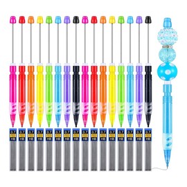Aetherion 16Pcs Beadable Mechanical Pencils Drawing Pencils Mechanical Small Pencils for Writing Drawing Sketching DIY Handmade