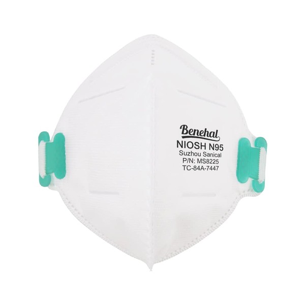 N95 Masks, 20 per Box, NIOSH Approved Collapsible Individually Wrapped