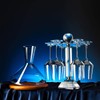 Mylifestyle Elegant Desktop Crystal Glass Stemware Rack/Rotate 6 Wine Glass