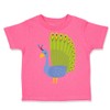 Toddler T-Shirt Zoo Peacock Spread Tail Zoo Funny Cotton Colorful