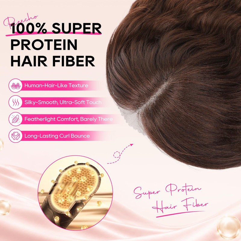Hair Toppers for Women Thinning Hair Topper Hairpiece Curtain Bangs