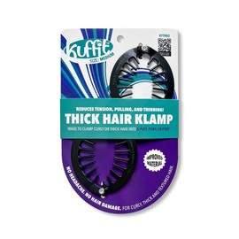 Kuffit™ Thick Hair Klamp MEDIUM - Hair Clamp for All Curly and Natural Hair Types, 2 Pieces