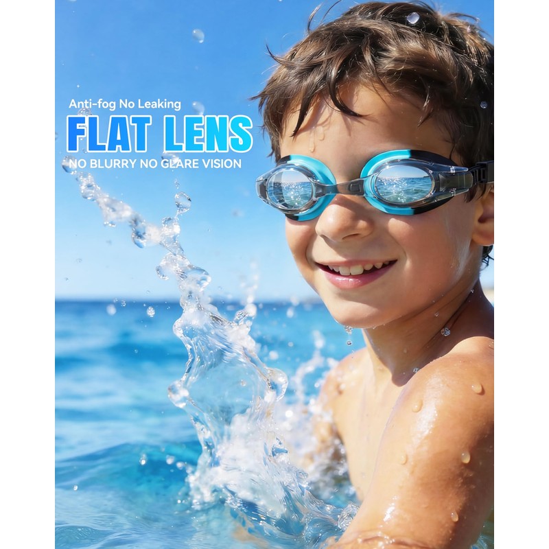 Aegend 2 Pack Kids Goggles, Swimming Goggles for Kids Age
