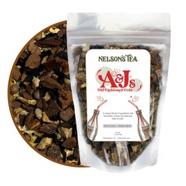 Nelson's Tea - A&J's Old Fashioned Cola Tea - Chicory Root, Cinnamon, Black Tea, Coriander, Lemon Peel, Orange Peel and Natural Flavoring - 16 Oz