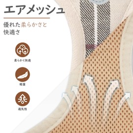 PUPTECK 犬 ハーネス リード セット 犬用 胴輪 ソフト マジックテープ付き 反射素材付き ペット用品 はーねす 引っ張り防止 抜けない 喉に優しい 調節可能 着脱簡単 軽量 メッシュ 快適 通気 手洗い 耐久性 安全 散歩 しつけ 訓練 老犬介護 人気 可愛い おしゃれ 超小型犬 小型犬 中型犬 大型犬（ベージュ チェック、XSサイズ）