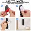 NUOBESTY Wall Mount Remote Control Holder – Retractable Storage Organiser