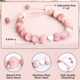10th Birthday Gifts for Girls, Bead Bracelets for 10 Year Old Girls Gifts, Double Digits Birthday Box for Her, Adjustable Stone Bracelet for Daughter, Granddaughter, Niece, Classmate