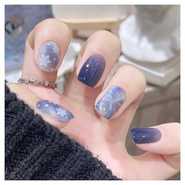 Domiya Nail Tip, Ballet, Short Nail Tip, Very Short, Popular, Nail Stickers, Cute, 3D Nails, 24 Pieces, Round Tip, Fashion, Wedding Nail Tip, Bride Nail (LK13382)