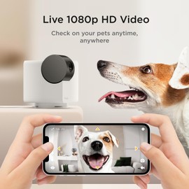 Petcube Cam 360 The Pack of 3 Camera | Ultimate Interactive WiFi Pet and Home Security Pan-Tilt Camera with Phone App, 1080p HD Video, 360° Rotation, Night Vision, Smart Alerts for Home Surveillance