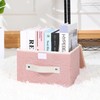 ANMINY Fabric Storage Bin with Lid Rose Print Storage Box