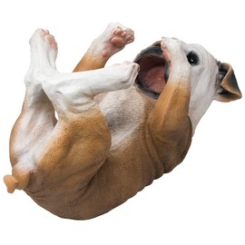 Thirsty English Bulldog Wine Bottle Holder Statue Display Stand Decorative Centerpiece for Bar or Kitchen Counter Décor As Gifts for Dog Lovers